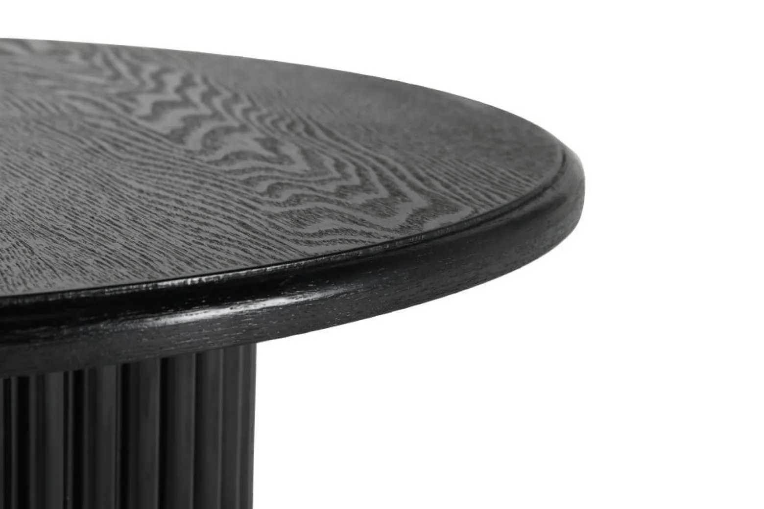 Okrągły stolik kawowy ROMA 60cm czarny do salonu kawowy