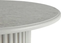 Okrągły stolik kawowy ROMA 80cm szary do salonu kawowy