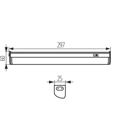 Oprawa podszafkowa LL RILAK LED CCT 6W 66689 LightLogic listwa biały zmian