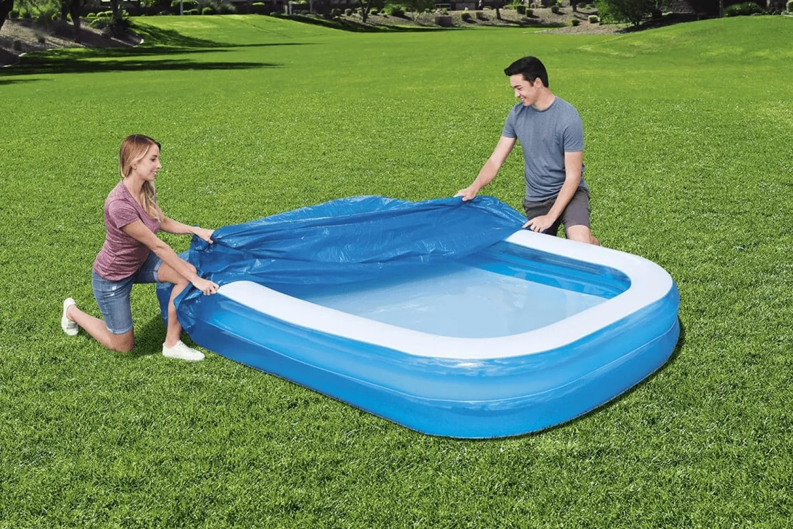 Osłona Bestway Pokrywa Przykrycie na Basen Flowclear 262x175 cm 58319
