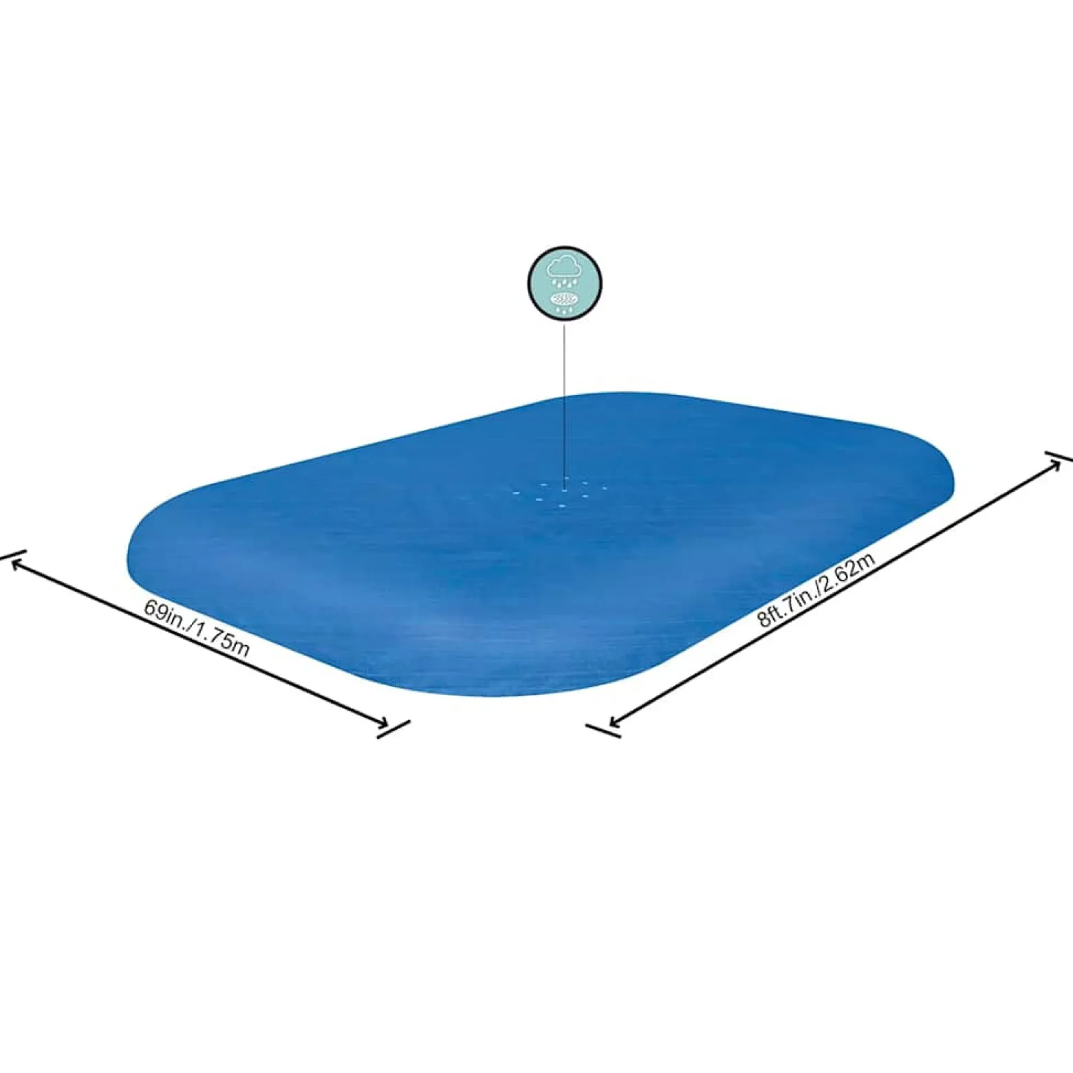 Osłona Bestway Pokrywa Przykrycie na Basen Flowclear 262x175 cm 58319