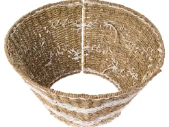 Osłona pod choinkę trawa morska 43 cm naturalny z białym
