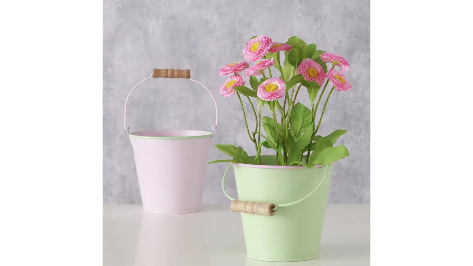 Osłonka na doniczkę Suna metalowa 14.5 cm mix kolorów