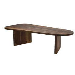 Owalny stolik kawowy z litego drewna Sheesham Stolik pod sofę 120cm