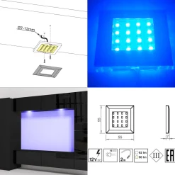 Oświetlenie LED QUATRO 4P RGB