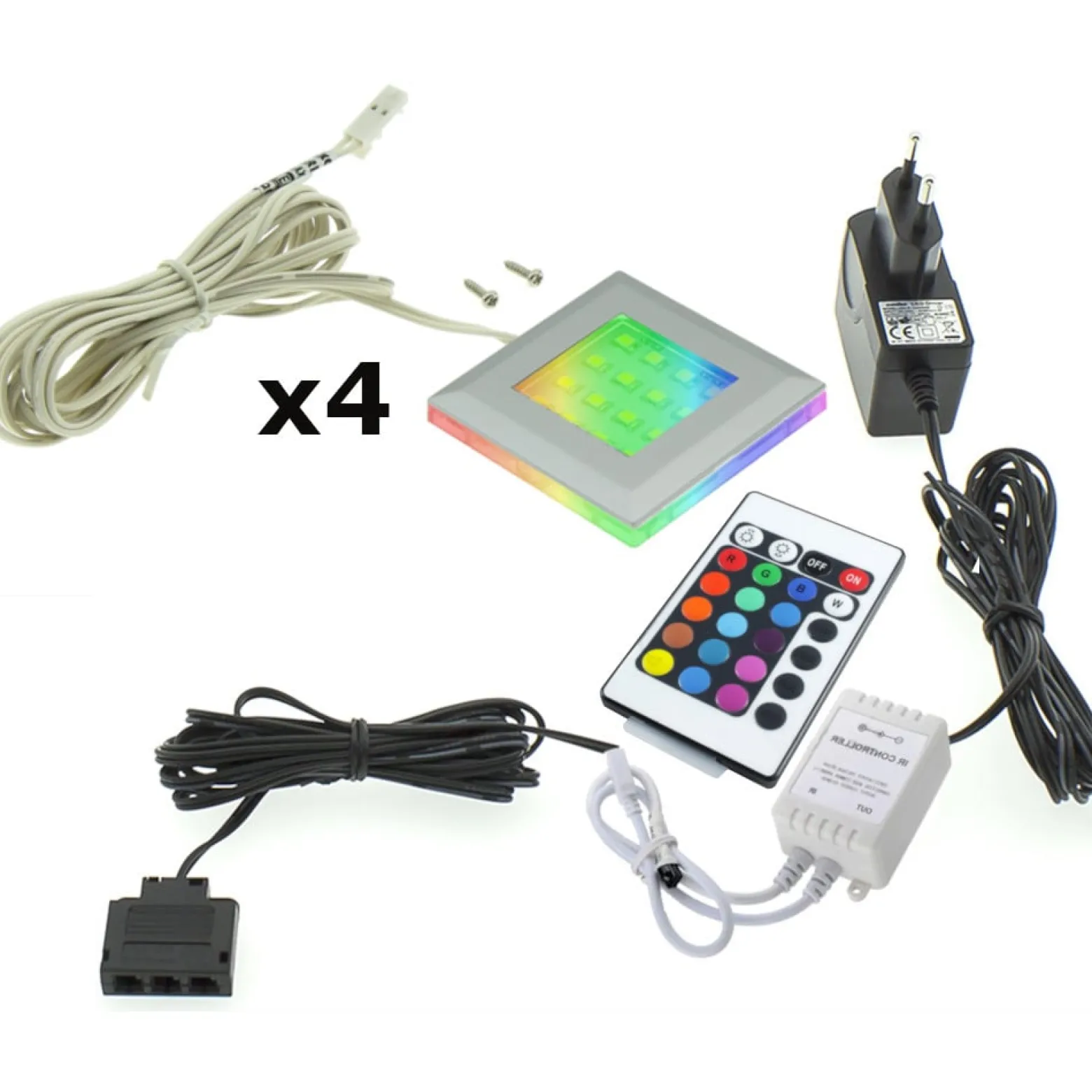 Oświetlenie LED QUATRO 4P RGB