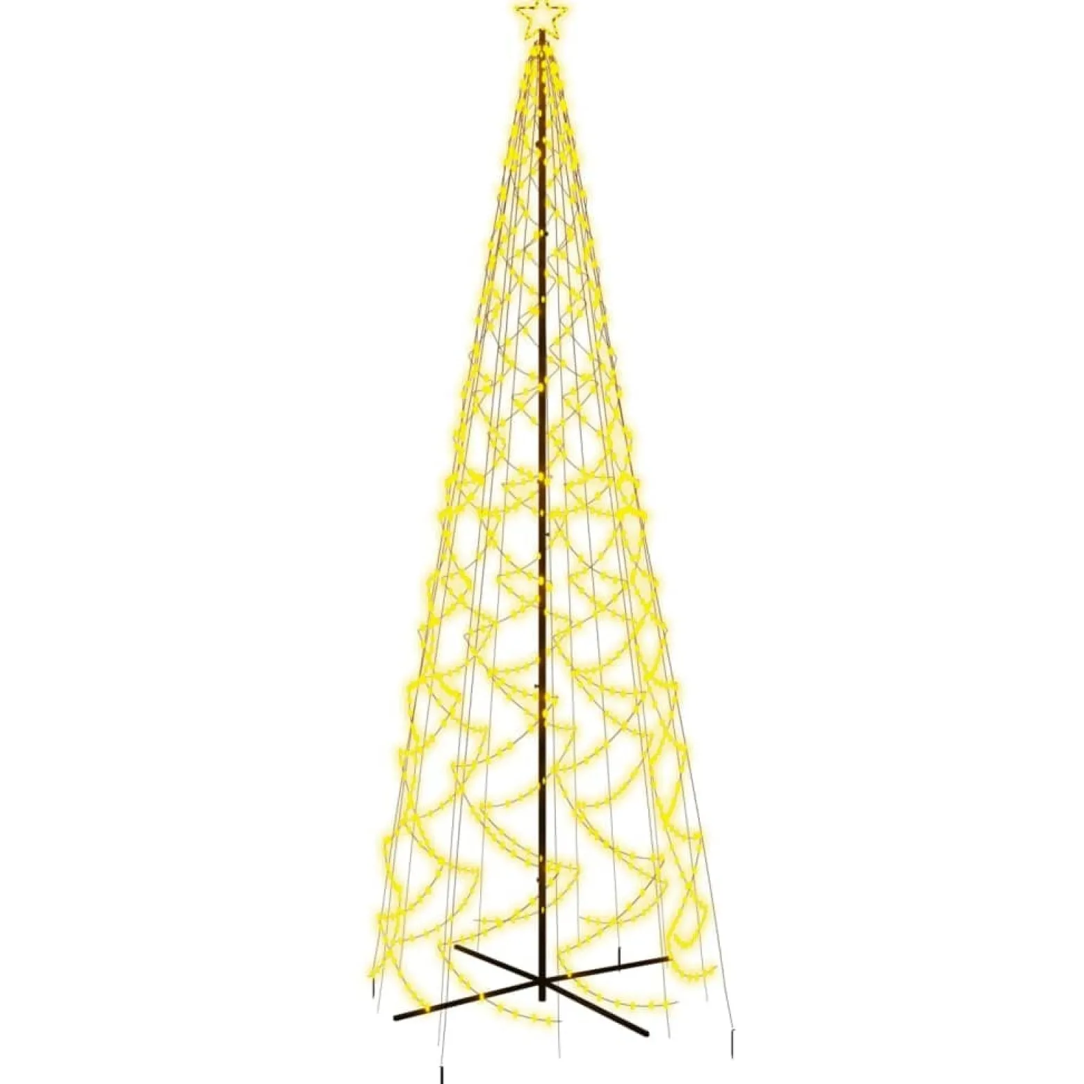 Ozdoba w kształcie choinki Biały 500 x 160 cm vidaXL