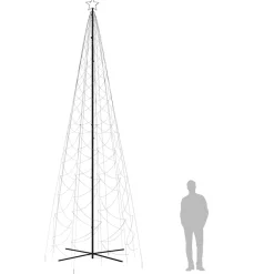 Ozdoba w kształcie choinki Biały 500 x 160 cm vidaXL