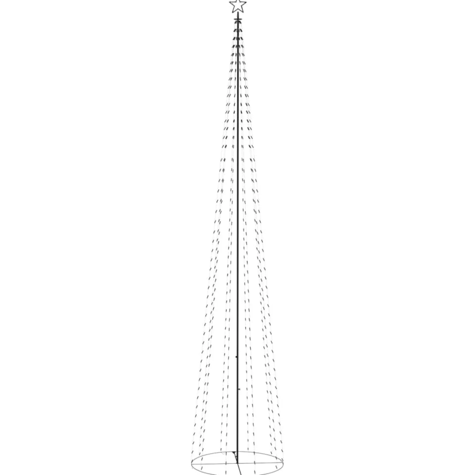 Ozdoba w kształcie choinki Niebieski 500 x 160 cm vidaXL