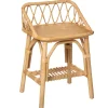 Ozdobna szafka nocna do pokoju dziecięcego, 56 cm, rattanowa
