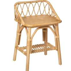 Ozdobna szafka nocna do pokoju dziecięcego, 56 cm, rattanowa
