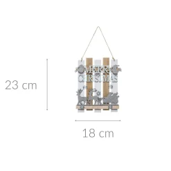 Ozdobna zawieszka z napisem, 23 cm