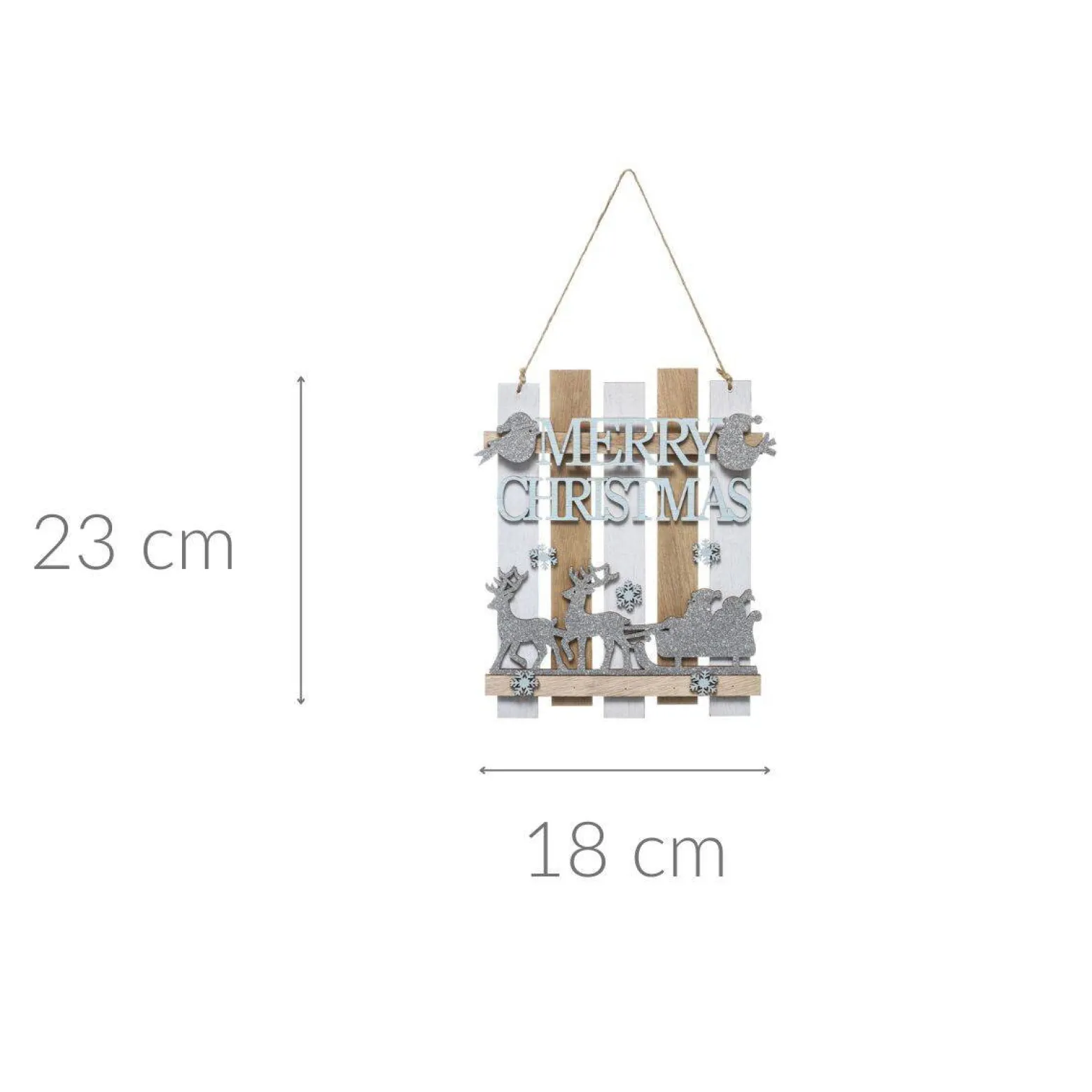 Ozdobna zawieszka z napisem, 23 cm