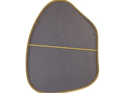 Ozdobne lustro ścienne metalowe 70 x 92 cm złote