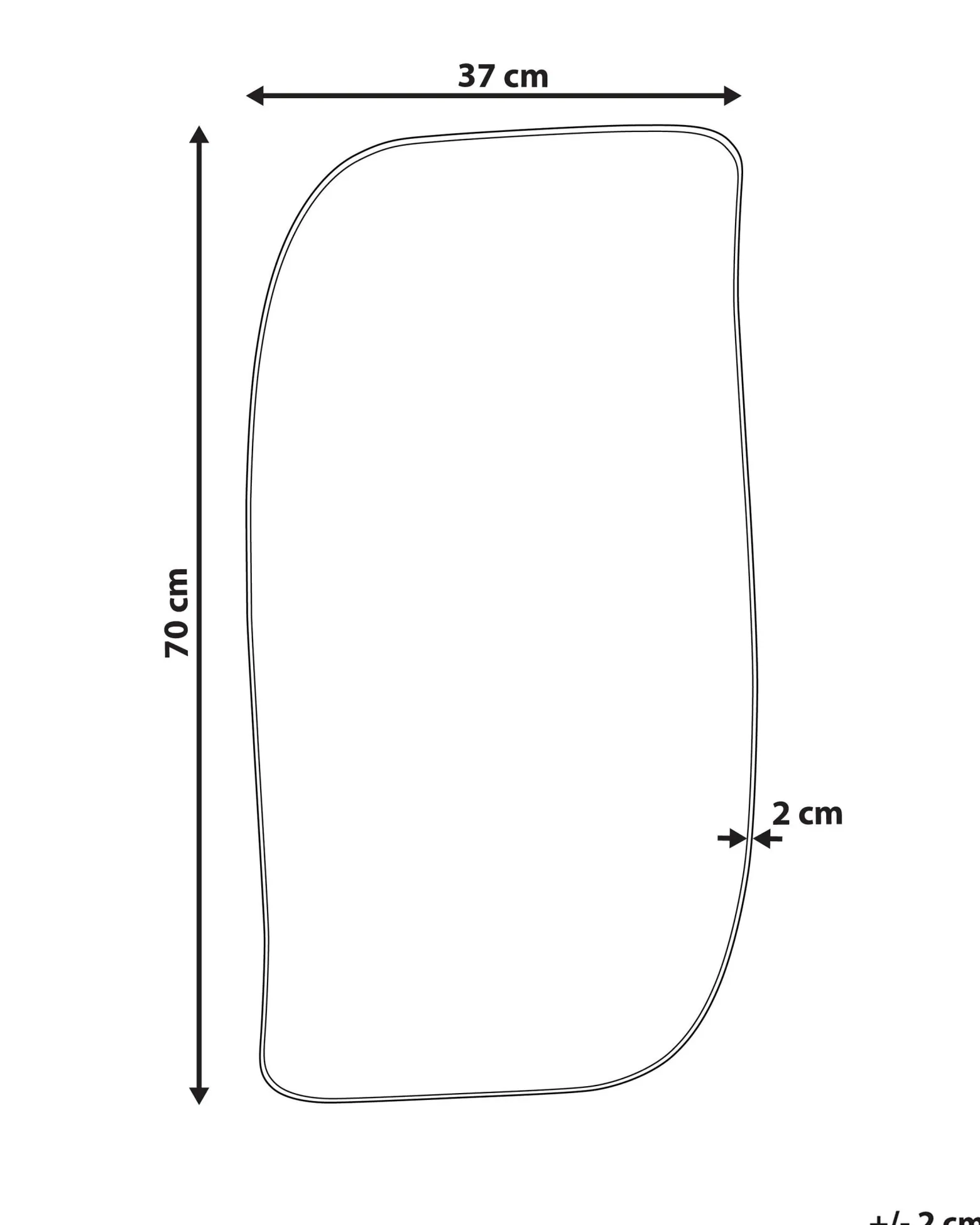 Ozdobne lustro ścienne metalowe 37 x 70 cm czarne