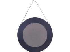 Ozdobne lustro ścienne rattanowe ø 70 cm jasne