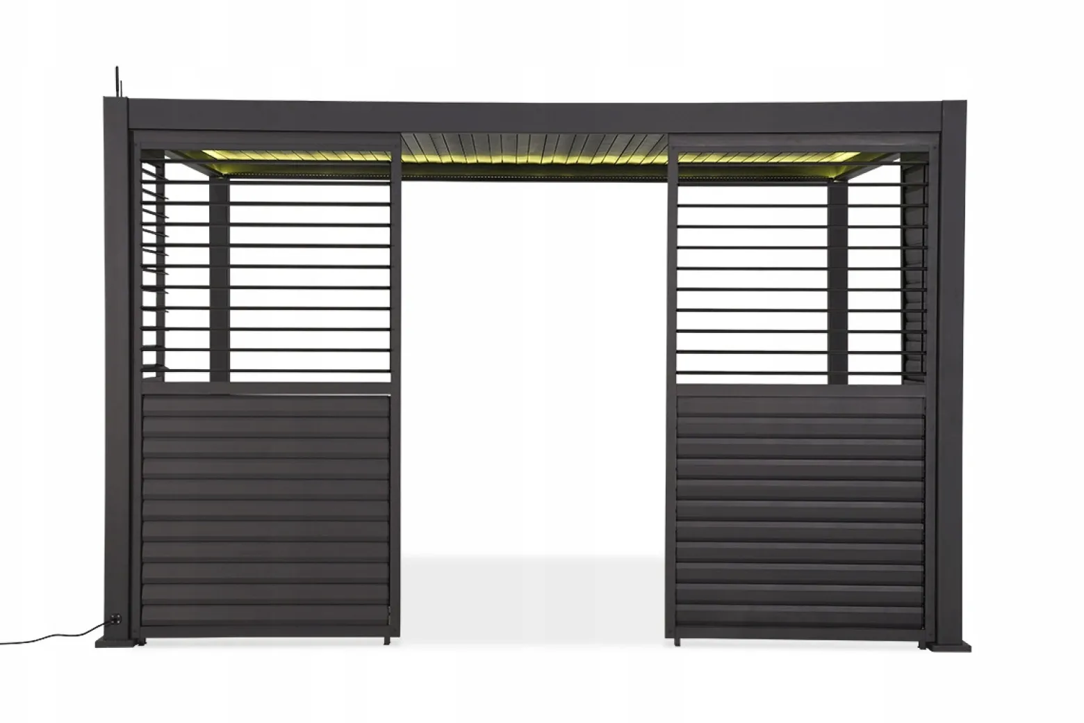 Panel Żaluzjowy 123,5 cm Regulowany Osłona do Pergoli PREMIUM 4m