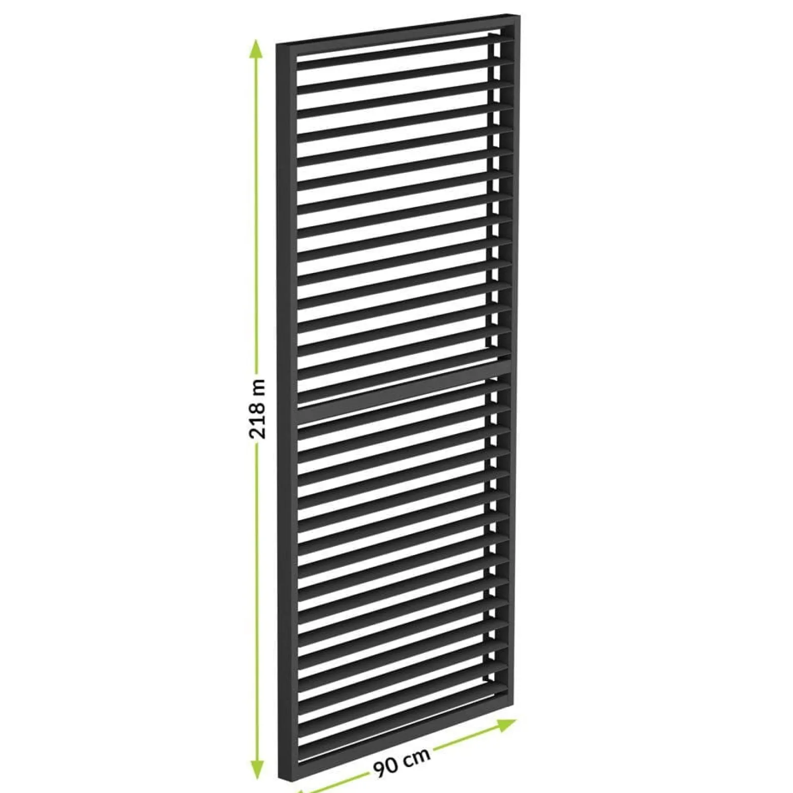 Panel żaluzjowy do pergoli, ruchomy 3m aluminiowy antracyt