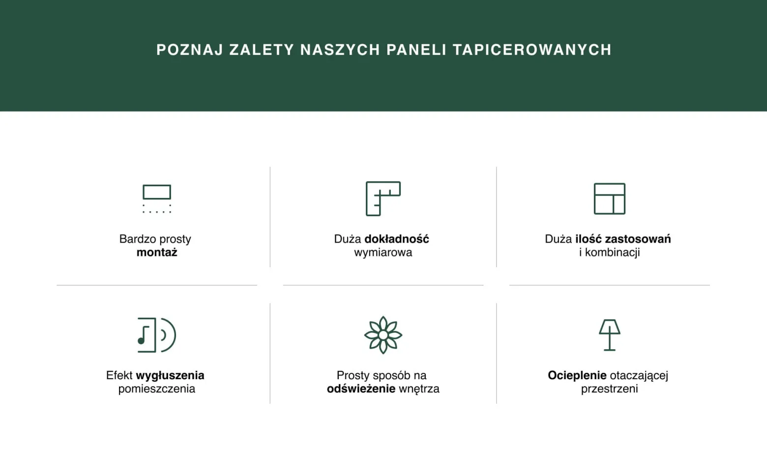 Panel tapicerowany 60x15