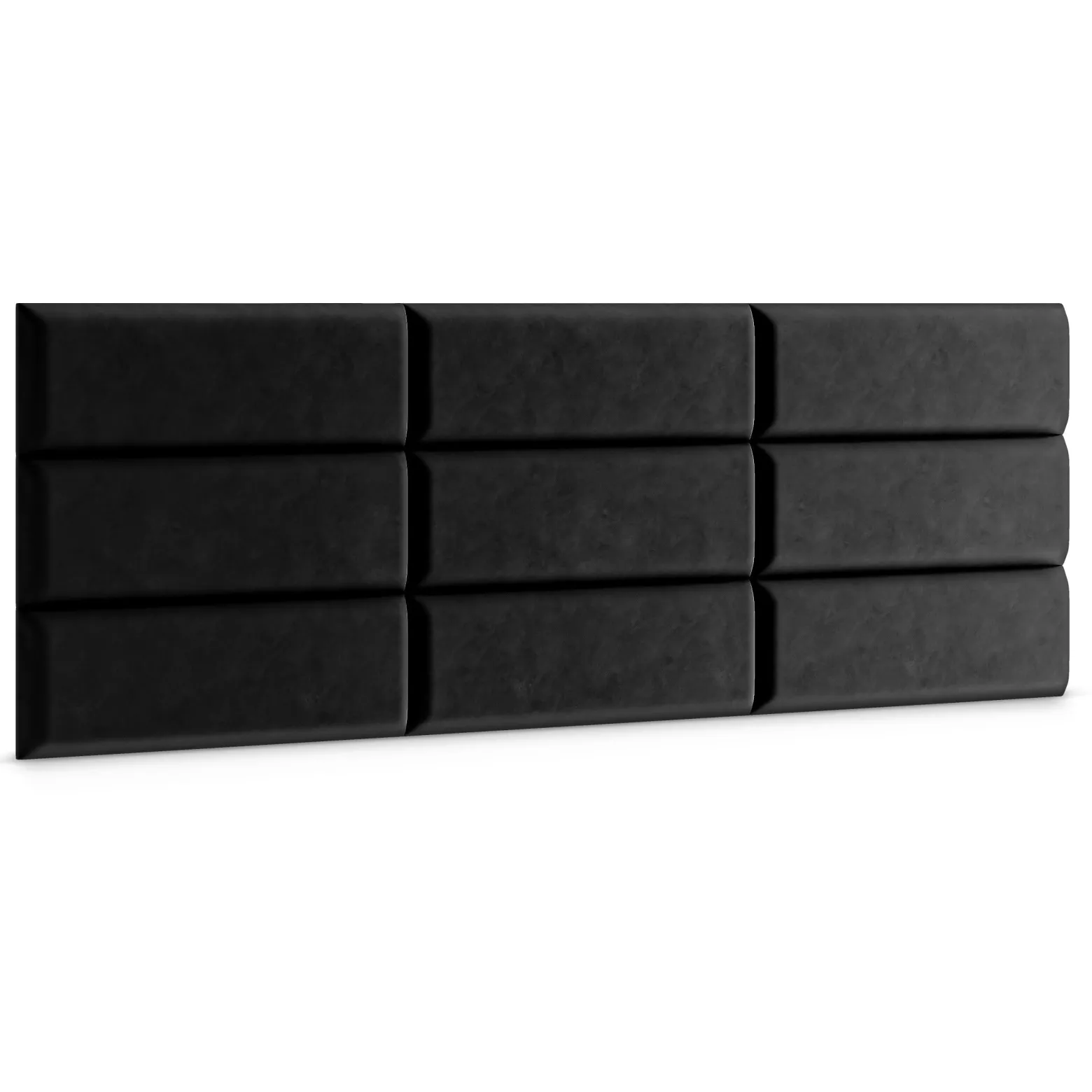 Panel Tapicerowany Czarny 60x20cm