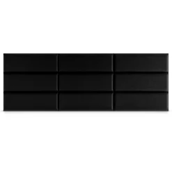 Panel Tapicerowany Czarny 50x15cm