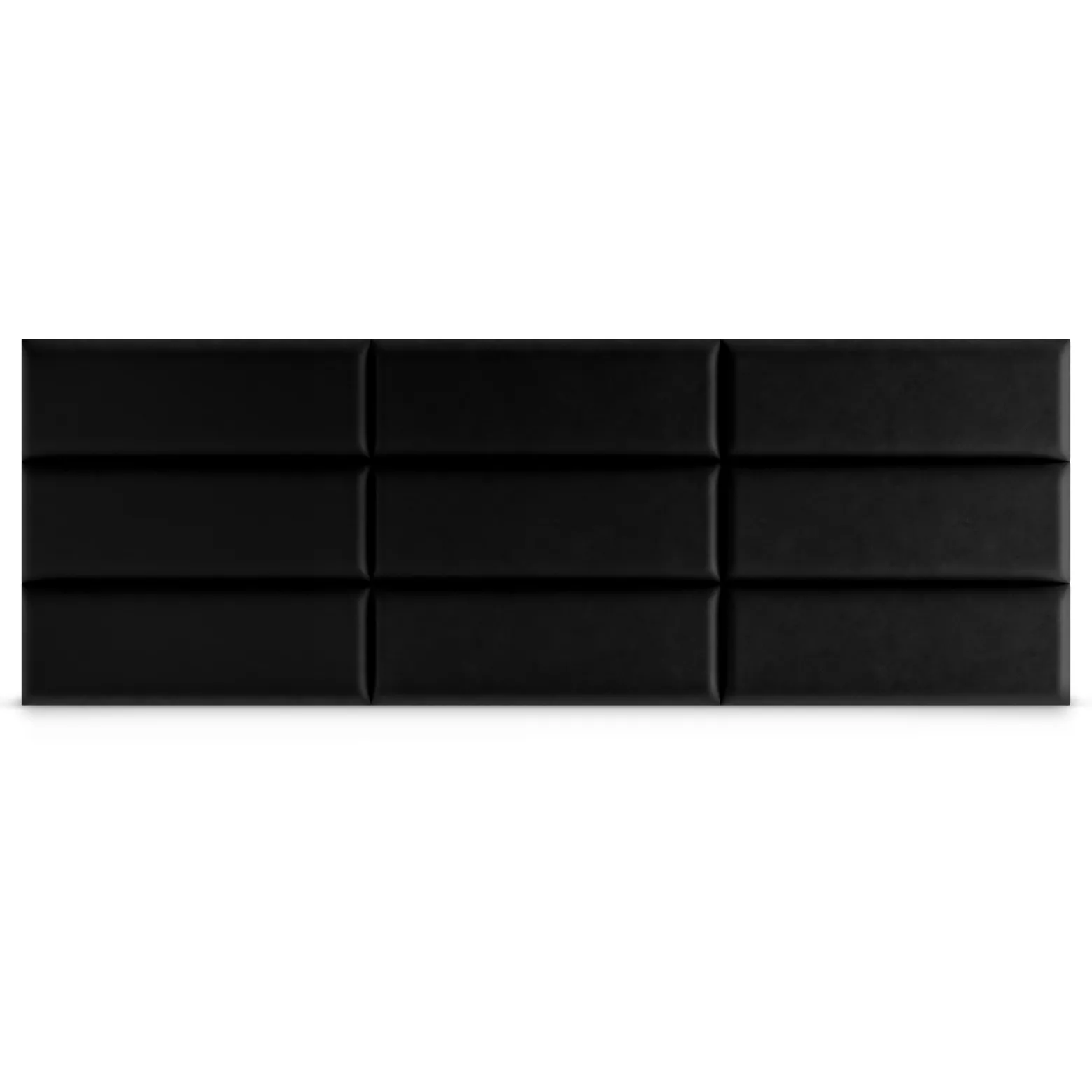 Panel Tapicerowany Czarny 50x15cm
