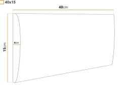 Panel tapicerowany Mono 40x15