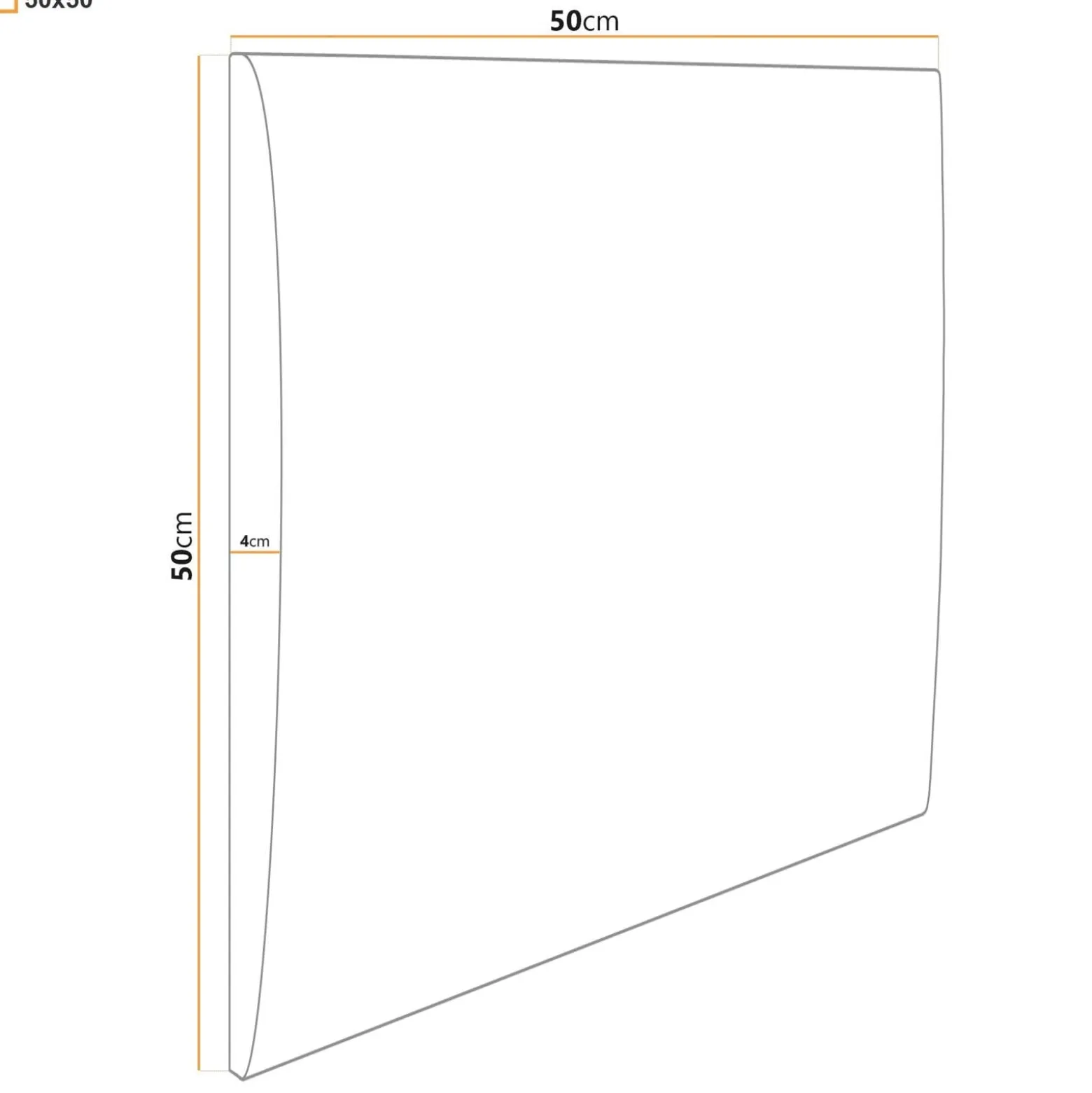 Panel tapicerowany Mono 50x50