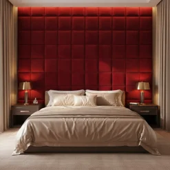 Panel Tapicerowany Prostokąt Komvortowy 30X90 Cm Granatowy Smart Velvet