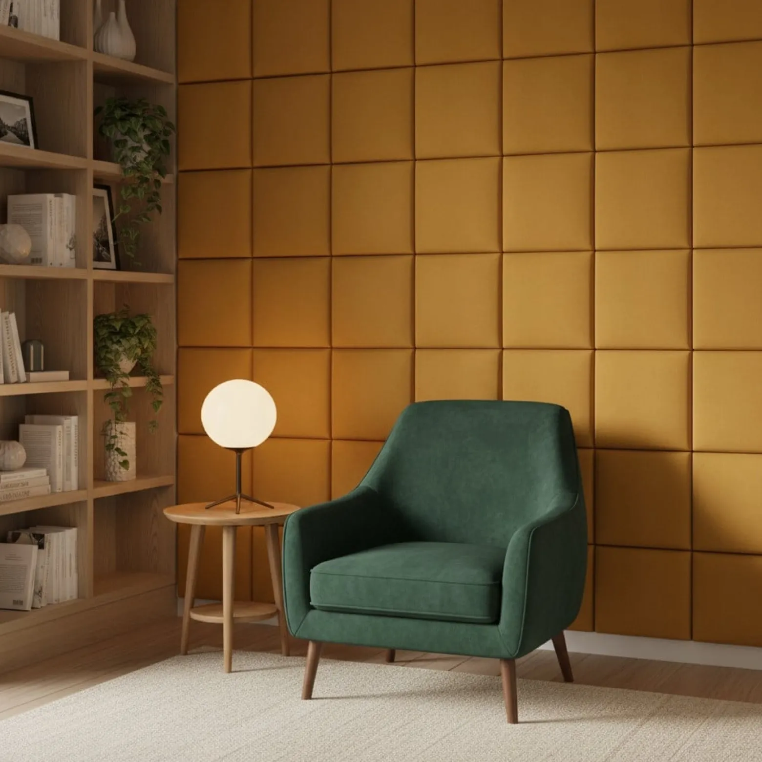 Panel Tapicerowany Prostokąt Komvortowy 30X70 Cm Brązowy Smart Velvet