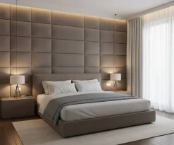 Panel Tapicerowany Prostokąt Komvortowy 60X40 Cm Szary Smart Velvet