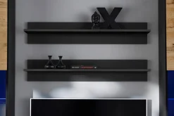 Pan Igiełka - Zestaw Mebli Komplet - Meblościanka RTV z Witrynami LED RGB