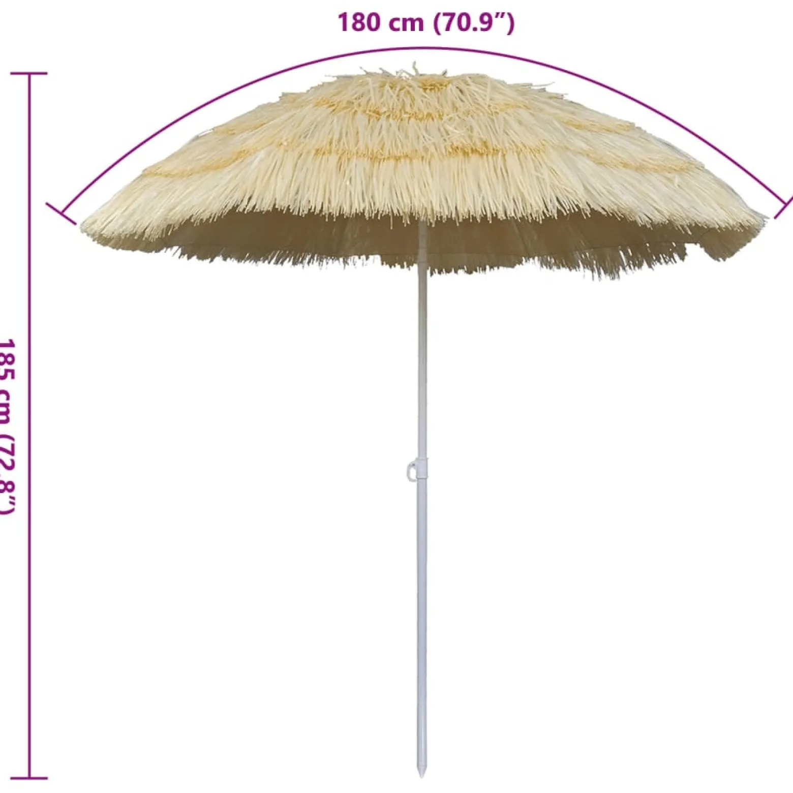 Parasol ogrodowy Beż vidaXL