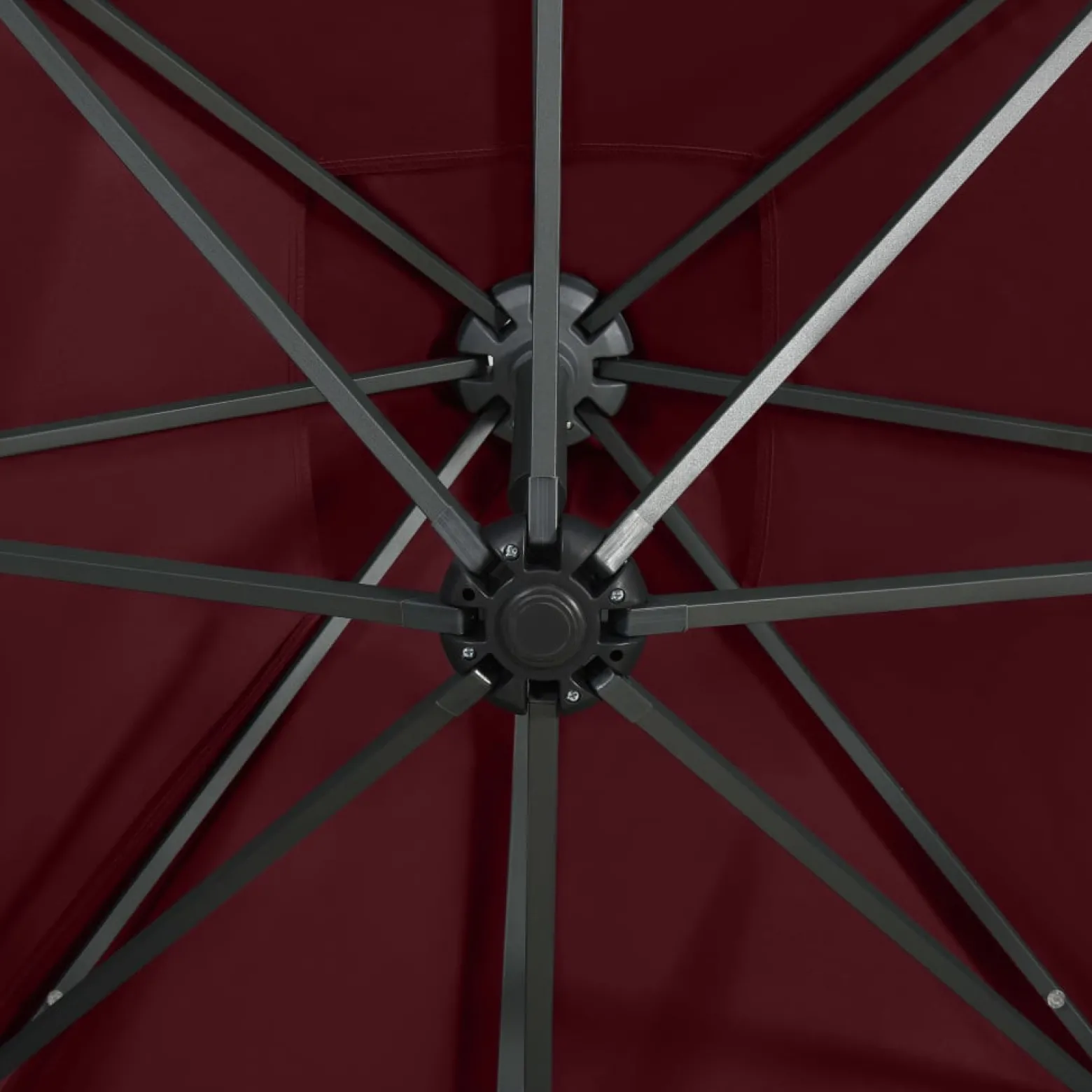 Parasol wiszący Czerwony 250 cm vidaXL