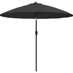 Parasol Ogrodowy Antracytowy Składany Na Słupku Na Taras Ogród Balkon 270