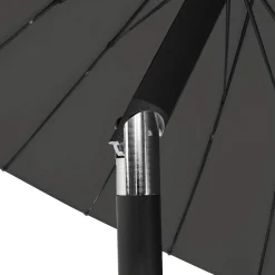 Parasol Ogrodowy Antracytowy Składany Na Słupku Na Taras Ogród Balkon 270