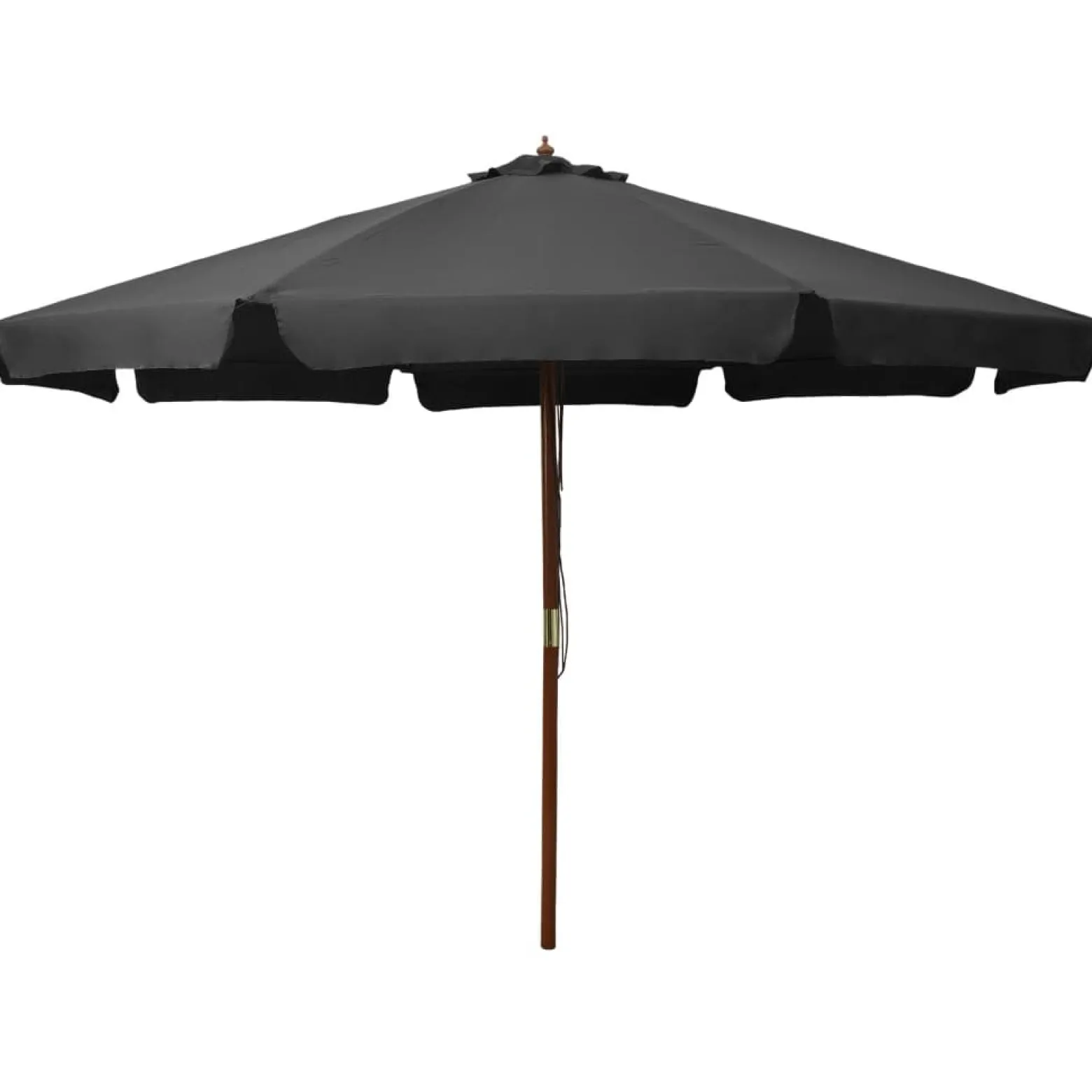 Parasol Ogrodowy Antracytowy Składany Na Słupku Na Taras Ogród Balkon 350