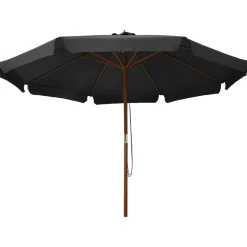 Parasol Ogrodowy Antracytowy Składany Na Słupku Na Taras Ogród Balkon 350