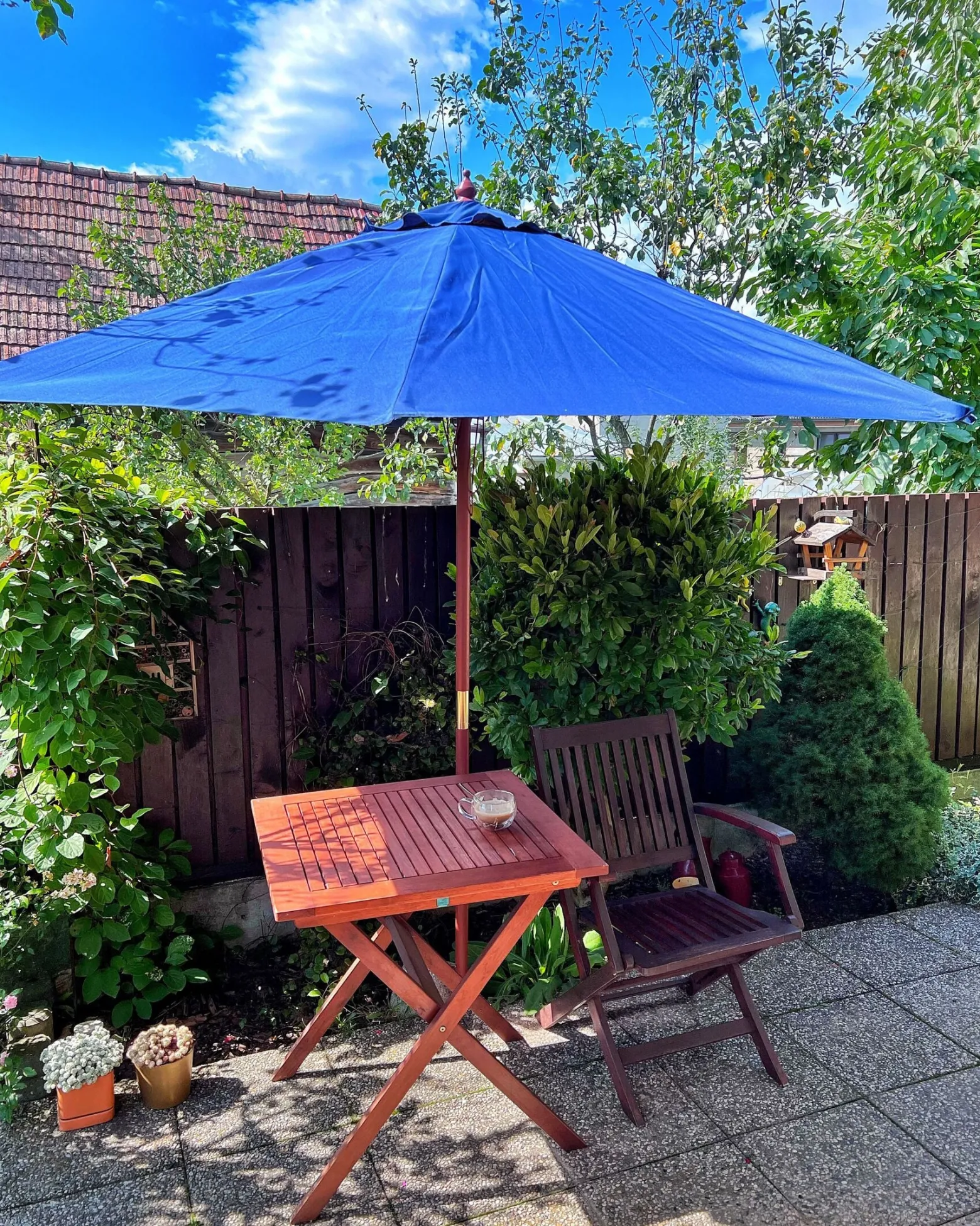 Parasol ogrodowy 270 cm niebieski