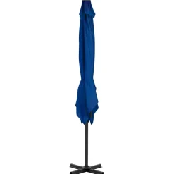 Parasol Ogrodowy Niebieski Na Wysięgniku Składany Na Taras Ogród 250x250 cm