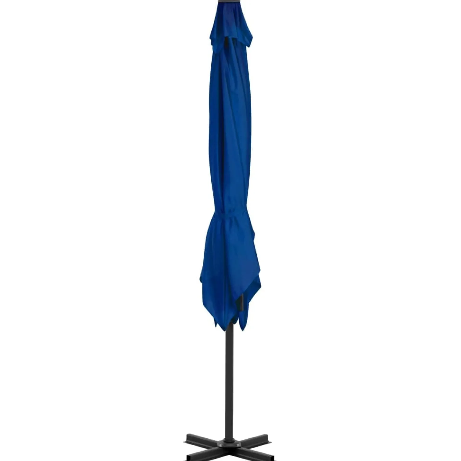 Parasol Ogrodowy Niebieski Na Wysięgniku Składany Na Taras Ogród 250x250 cm