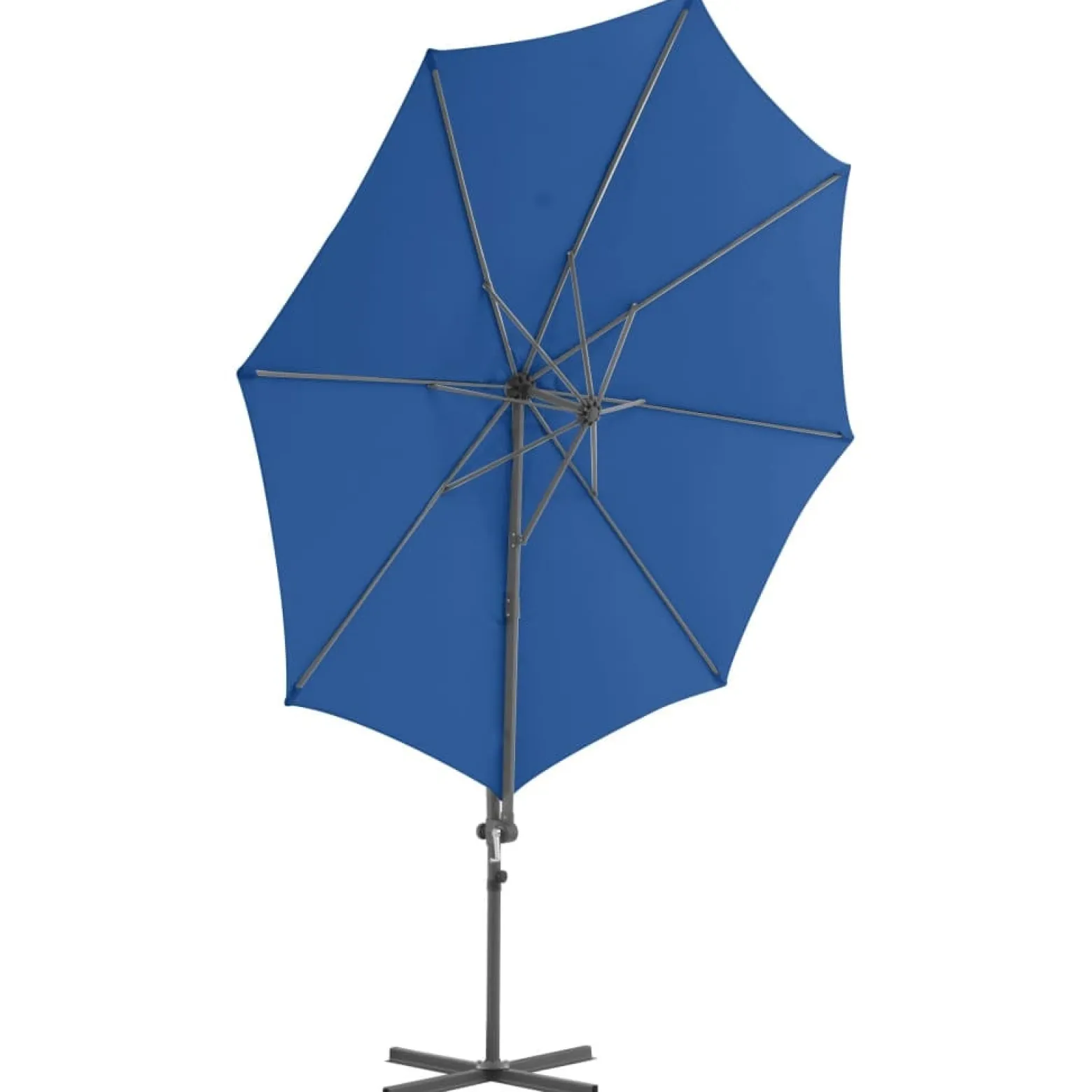 Parasol ogrodowy Niebieski 300 x 255 cm vidaXL