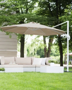 Parasol ogrodowy składany 300 cm beżowy