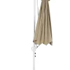 Parasol ogrodowy składany 295 cm szarobeżowy