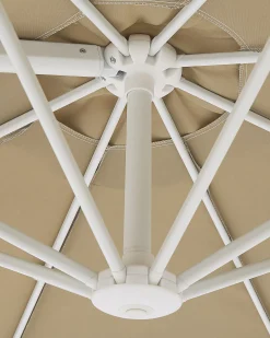 Parasol ogrodowy składany 295 cm szarobeżowy