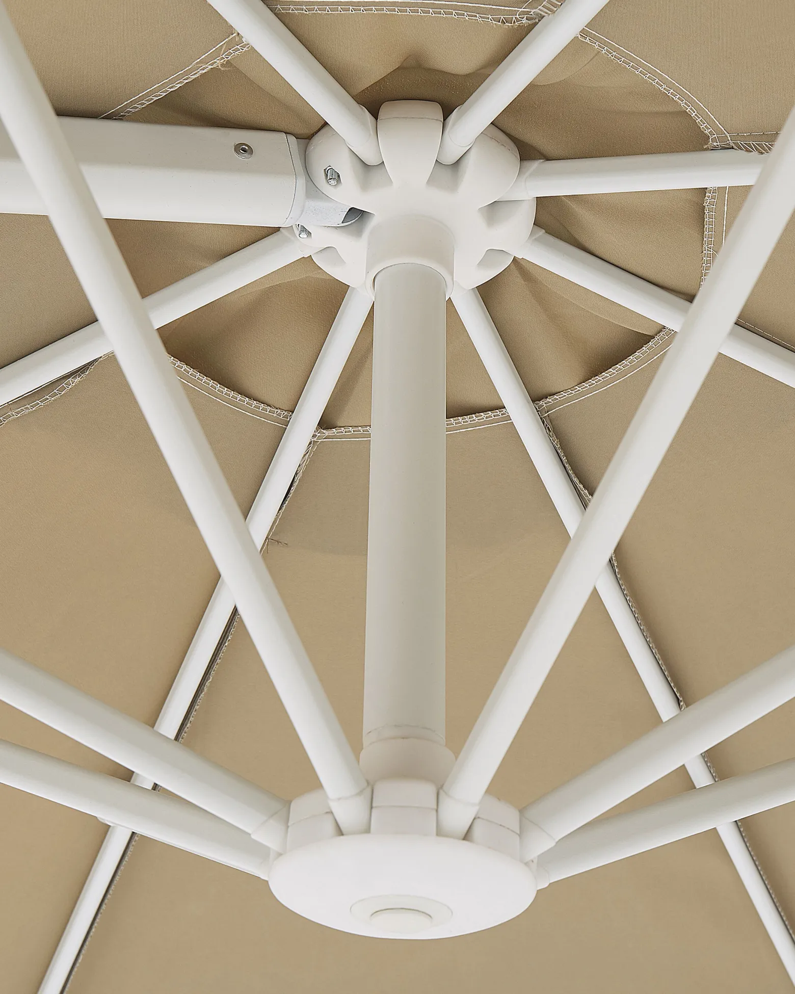 Parasol ogrodowy składany 295 cm szarobeżowy
