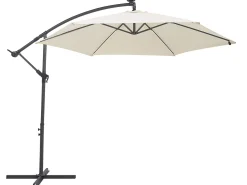 Parasol ogrodowy składany LED 285cm beżowy