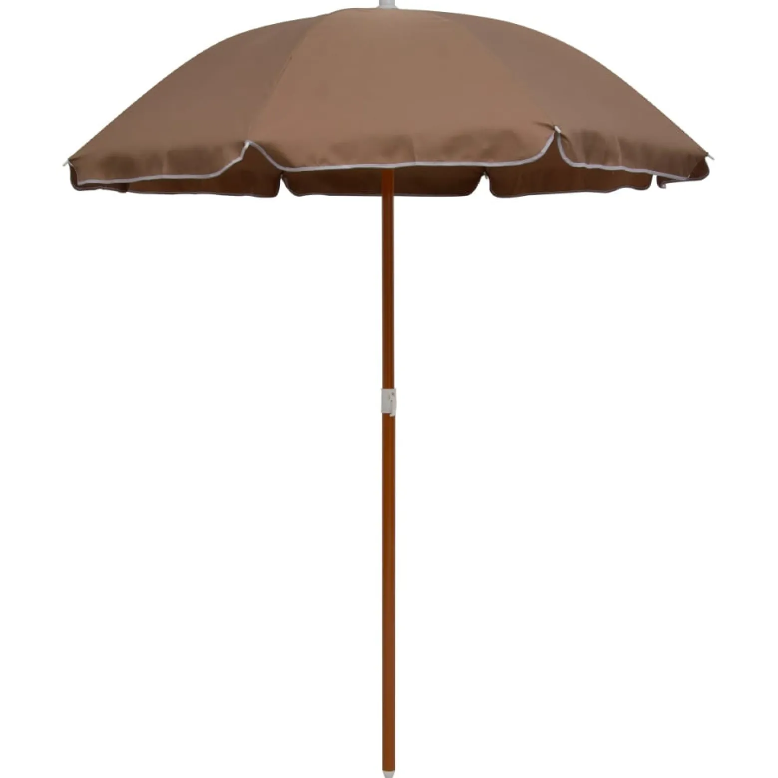 Parasol Ogrodowy Taupe Na Słupku Składany Na Taras Ogród 180 cm