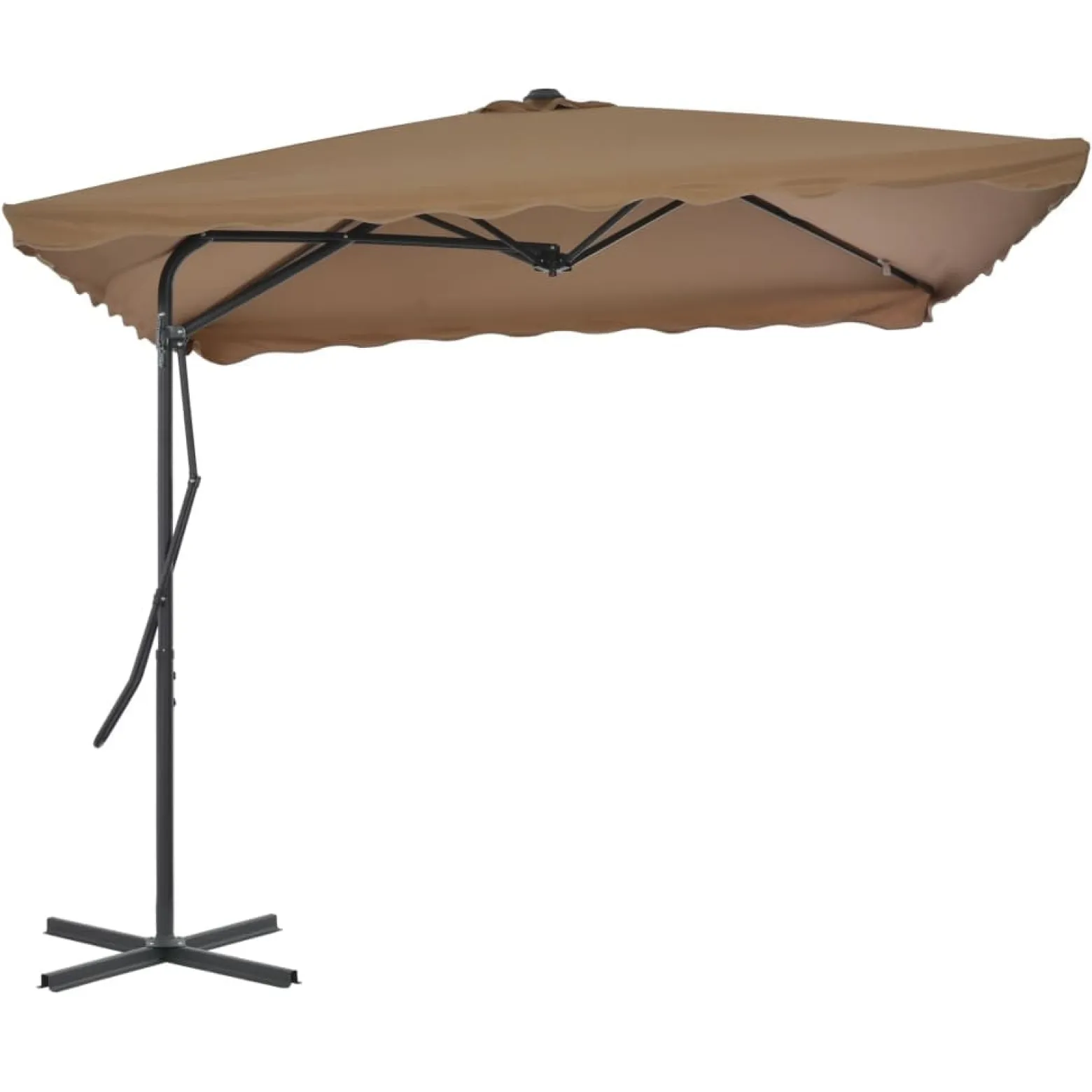 Parasol ogrodowy Taupe vidaXL