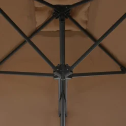 Parasol ogrodowy Taupe vidaXL